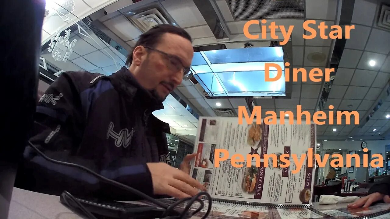 Motorcycle restaurant review: City Star Diner, Manheim Pennsylvania. Day 114 ride