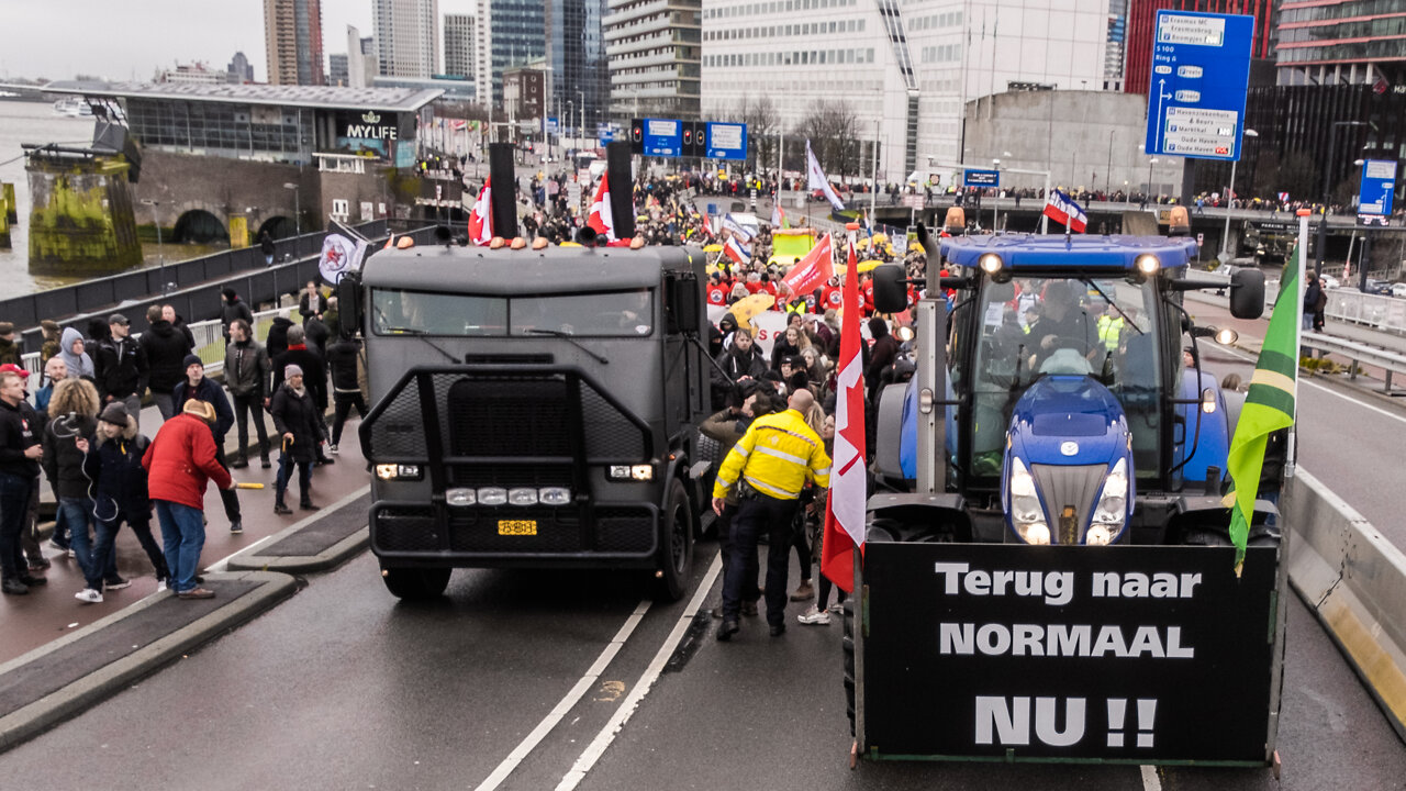 Samen voor Nederland in Rotterdam op 6 februari 2022