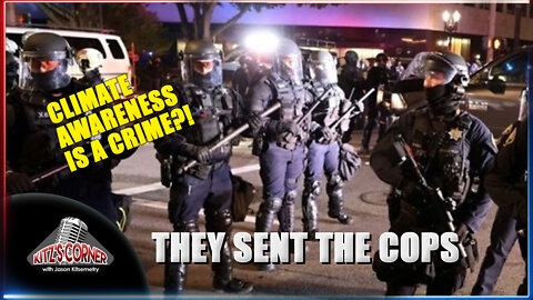 LAPD swarm on Tiny Climate Protest expecting a full blown riot