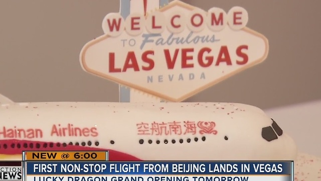 First non-stop flight from Beijing highlights growth of Chinese tourism in Las Vegas