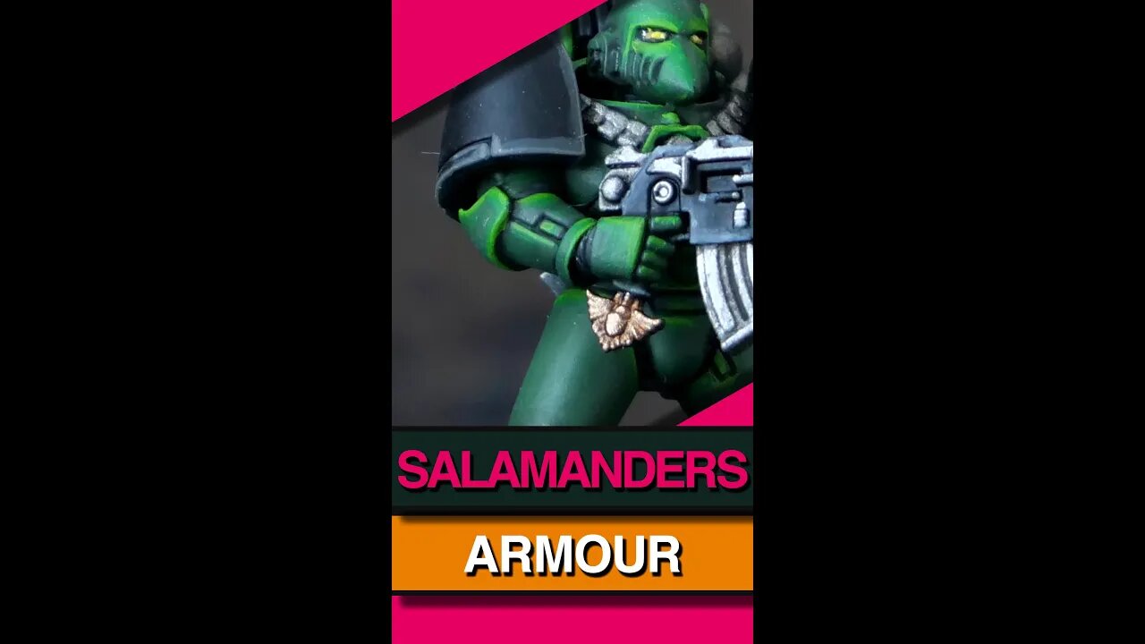 How to paint Salamanders armour Space Marines ⚡ QUICKIE ⚡