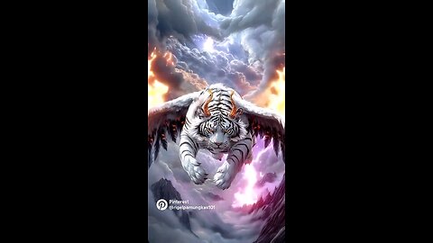 biggest tiger on fire