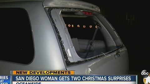 San Diego woman gets two Christmas surprises