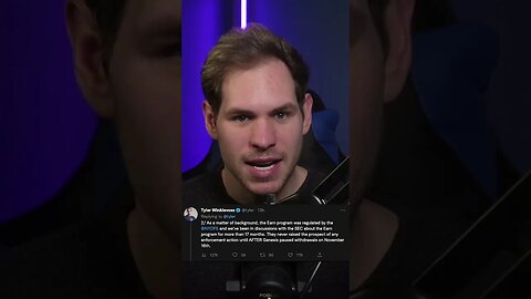 Tyler Winklvoss Gemini founder fires back at SEC #shorts