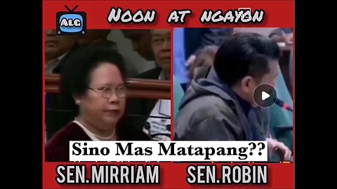 Senador Mirriam Defensor-Santiago at Senator Robin Padilla, dalawang 𝙢𝙖𝙩𝙖𝙥𝙖𝙣𝙜 𝙣𝙖 𝙨𝙚𝙣𝙖𝙙𝙤𝙧