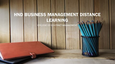 HND Business Management Distance Learning |