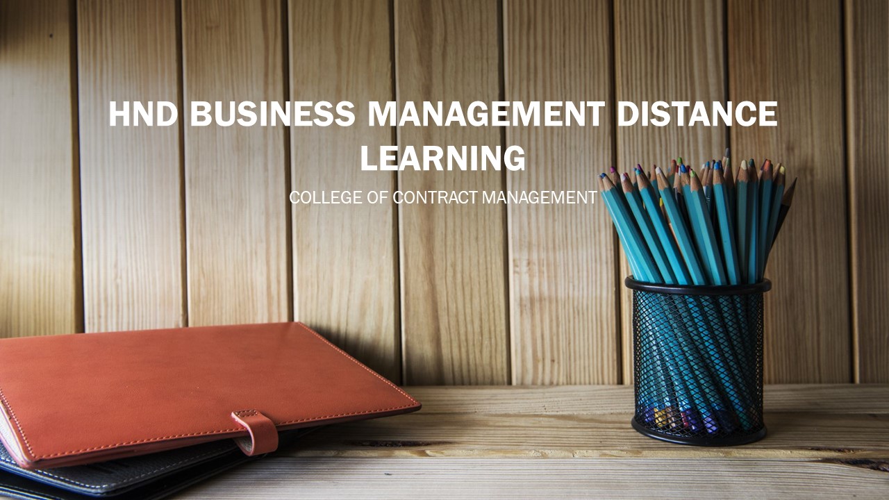 HND Business Management Distance Learning |