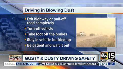 How to drive during a dust storm in Arizona