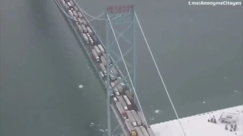 🚛🚚TRUCKER CONVOY 🇨🇦AMBASSADOR BRIDGE 🇨🇦