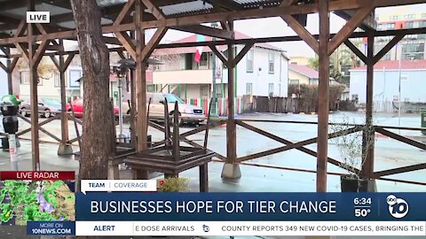 Businesses hope for tier change