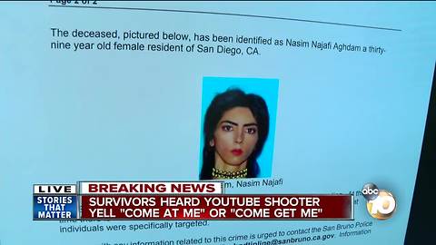 Survivors heard shooter yell "come get me"