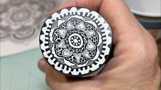 Mandala clay cane @Artwork By Colleen