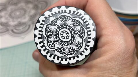 Mandala clay cane @Artwork By Colleen