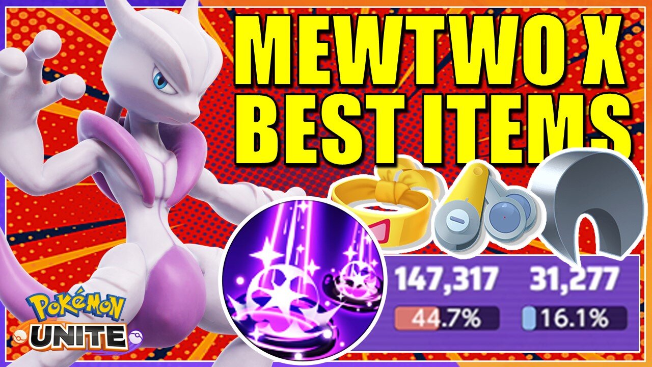 Mewtwo Best Items for High Damage - Pokemon Unite Gameplay