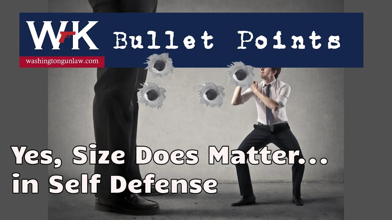 Bullet Points. Yes, Size Does Matter.....in Self Defense.