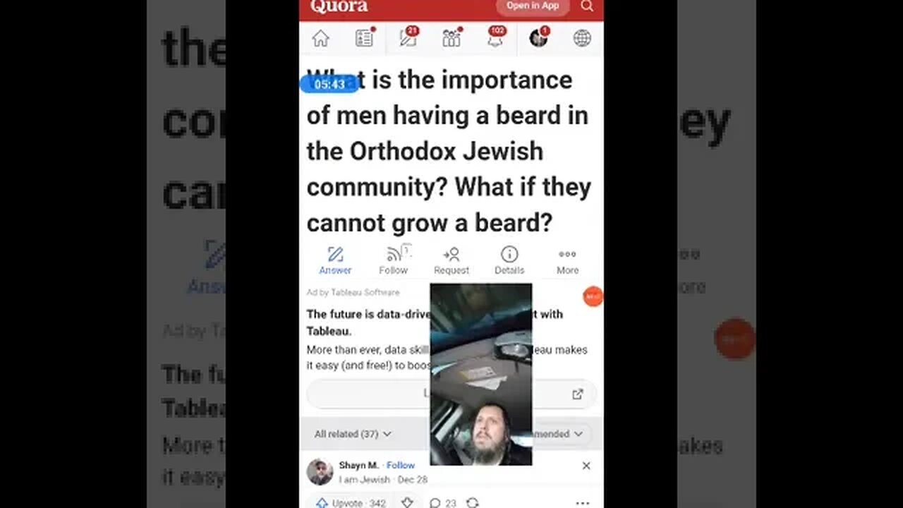 Answers for Quora - beards in Orthodox Jewish community