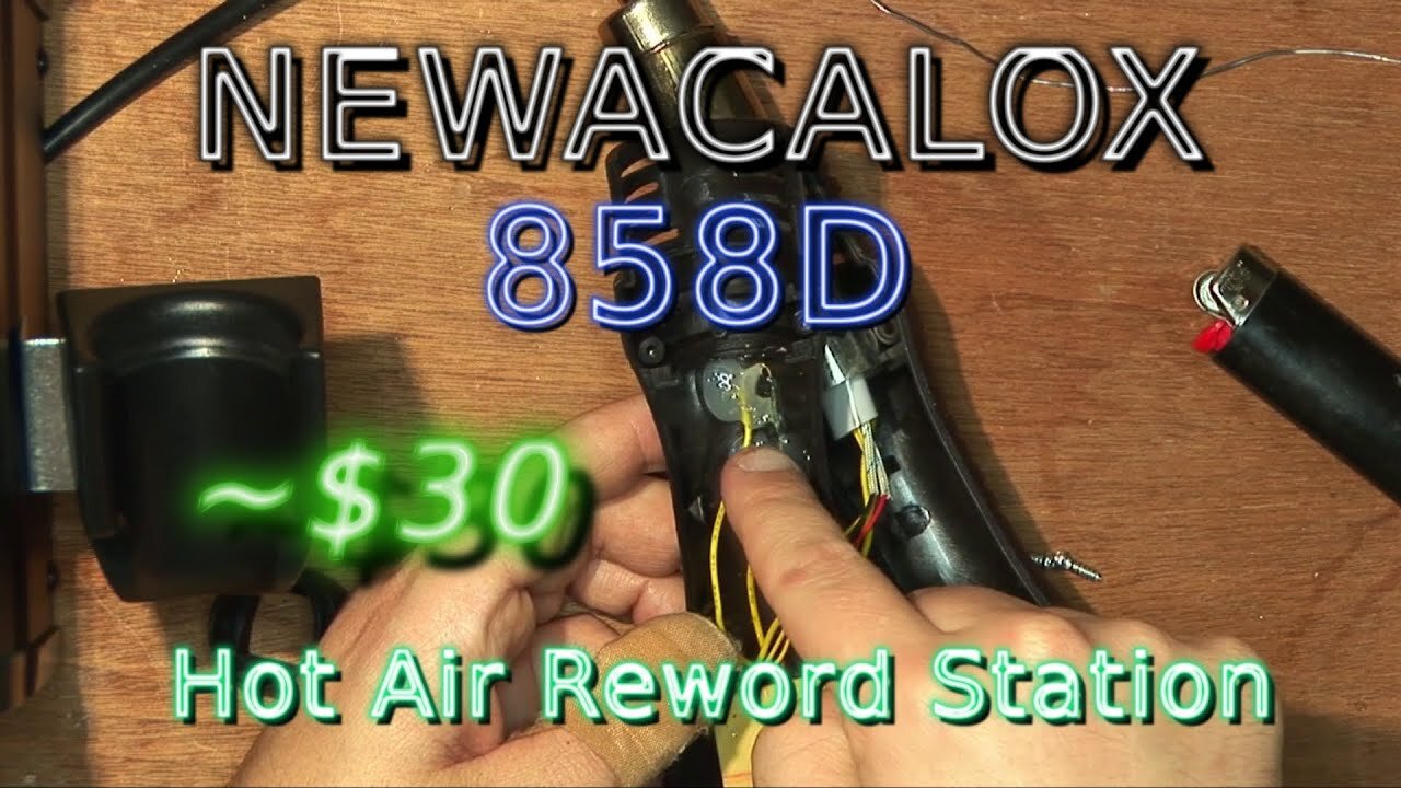 069 - Newacalox 858D How Air Solder Rework Station - Not Bad for $30