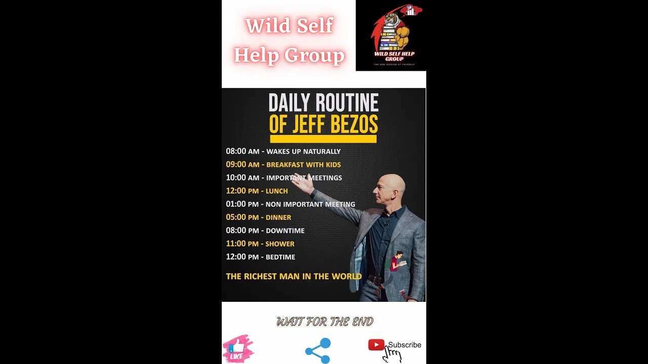 🔥Daily routine of Jeff Bezos🔥#shorts🔥#viralshorts🔥#motivation🔥#wildselfhelpgroup🔥