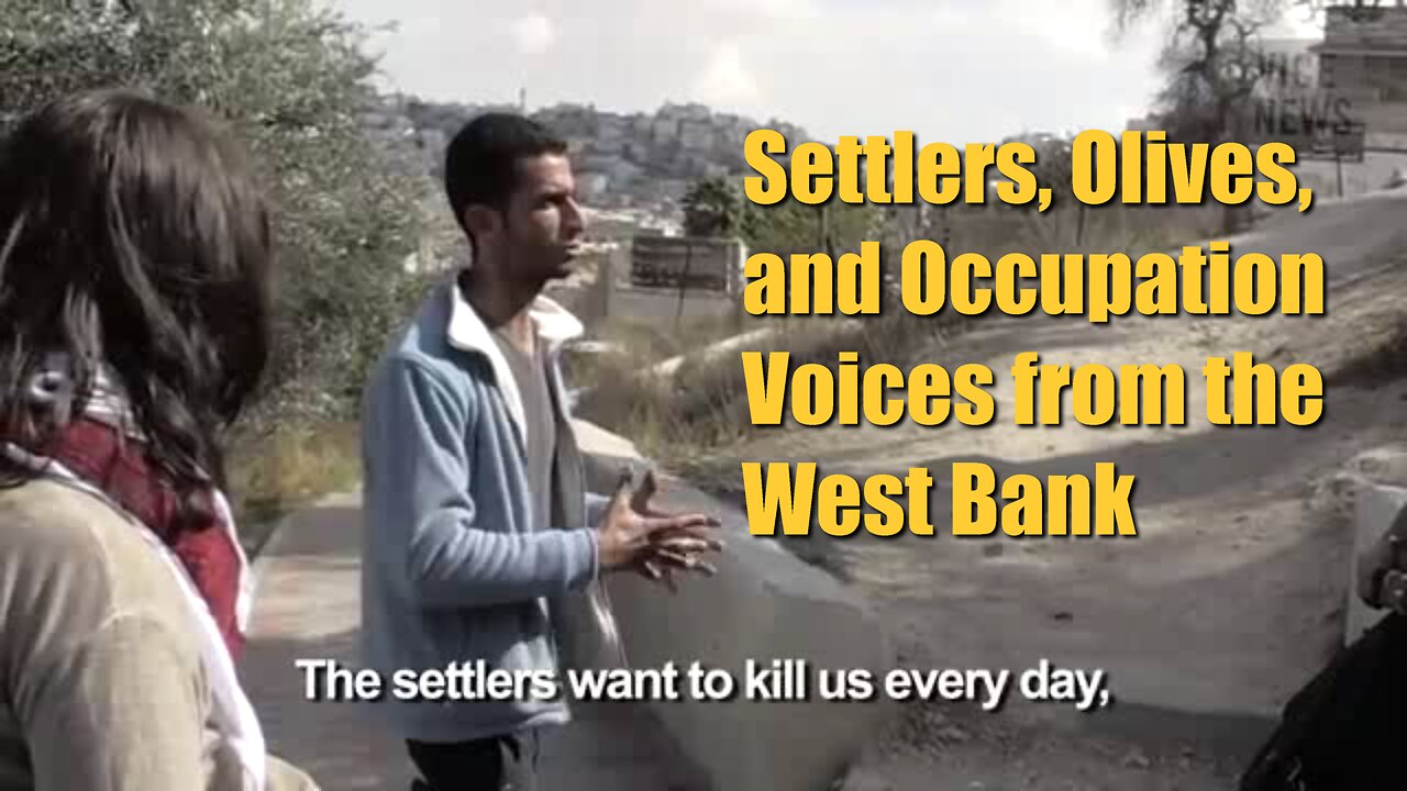 Settlers, Olives, and Occupation Voices from the West Bank