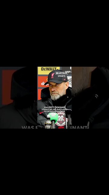 'We got a penalty, we missed it. So end of that story!' | Jurgen Klopp