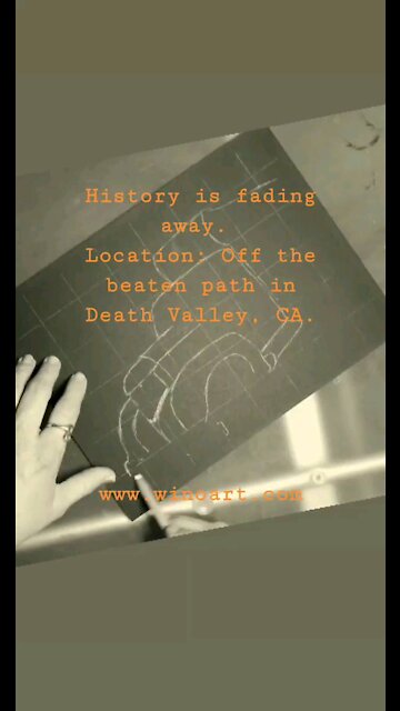 Time Lapse Charcoal Art Drawing Old Truck Cerro Gordo