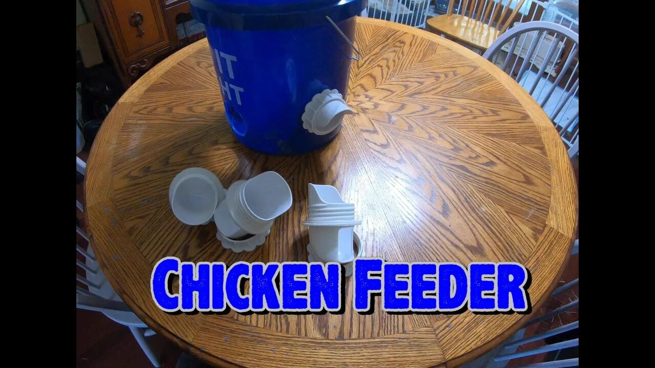 Bucket Chicken Feeder