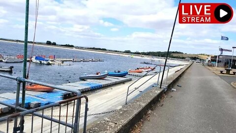 Live: Reservoir Walk In Strong Wind - English Countryside