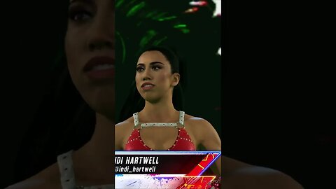 Indi Hartwell 🌟 Entrance #wwe2k23 #shorts #wwe