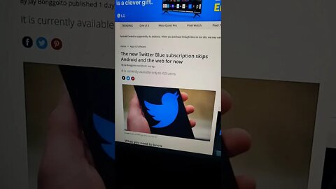 No Twitter Blue For Android or Web? FIX THIS ELON!!!