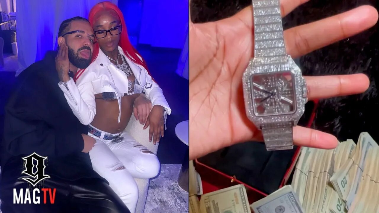 "Turn Me Up" Sexyy Red Gets Iced Out $30k Cartier Watch From Drake! ⌚️