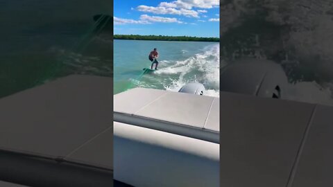 no wakeboard needed #surfboard skiing