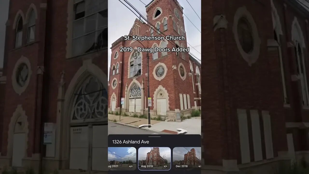 Destruction of the 100 year old St. Stephenson Church in Chicago