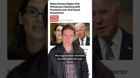 Joe Biden Anti-Israel Human Rights Pick is No More