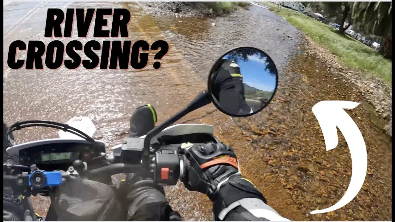 How To Cross STANDING WATER On A Motorcycle