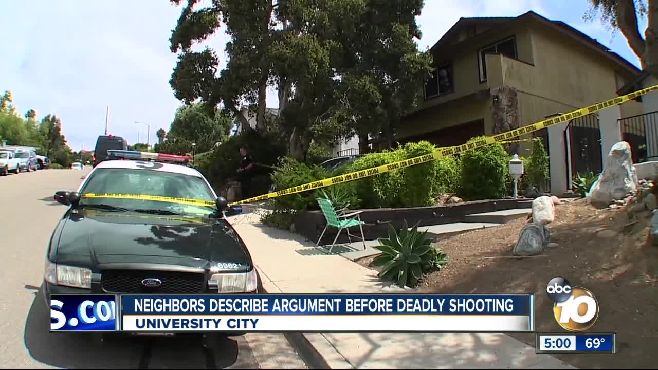 Neighbors describe argument before deadly shooting