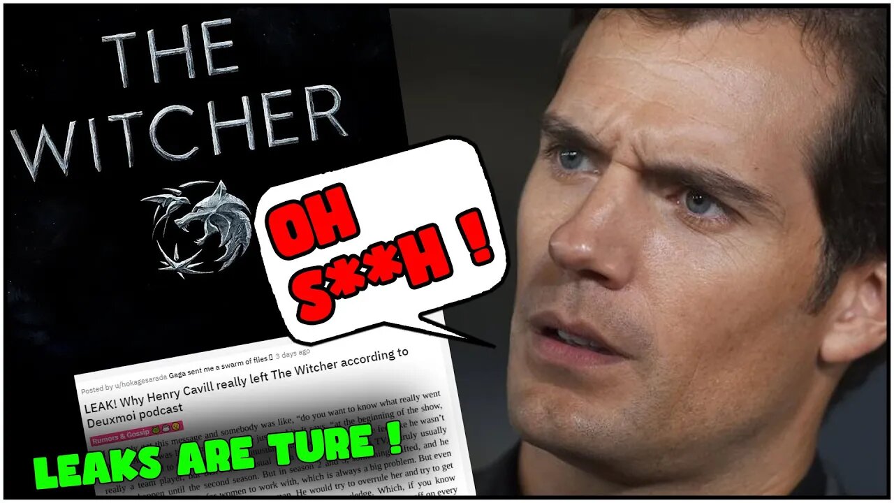 Netflix The Witcher LEAKS are TRUE | Henry Cavill is a Radicalized Game Bro Who Hates Women !