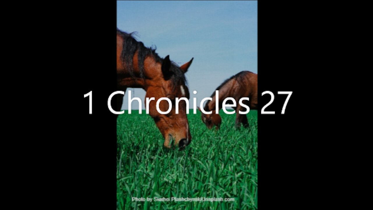 1 Chronicles 27 | KJV | Click Links In Video Details To Proceed to The Next Chapter/Book