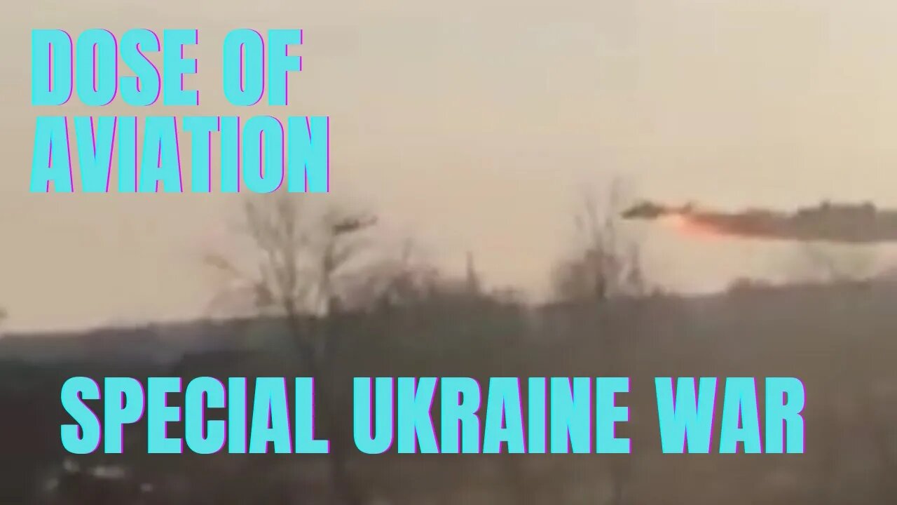 Ukraine War - Russian Helicopter in Fire Crash