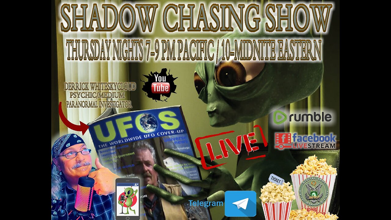 SHADOW CHASING SHOW 11-14-2024 - NEW UFO'S & INTELLIGENCE USA