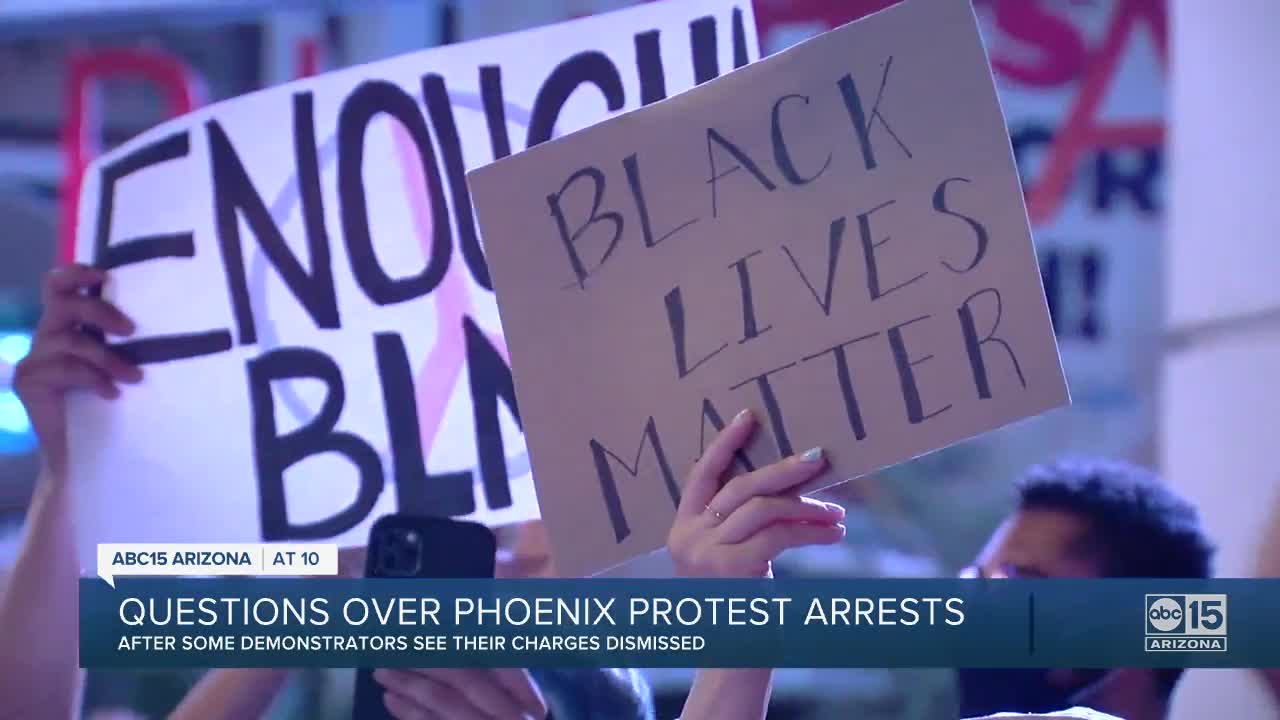 Protesters accuse Phoenix police of intimidation