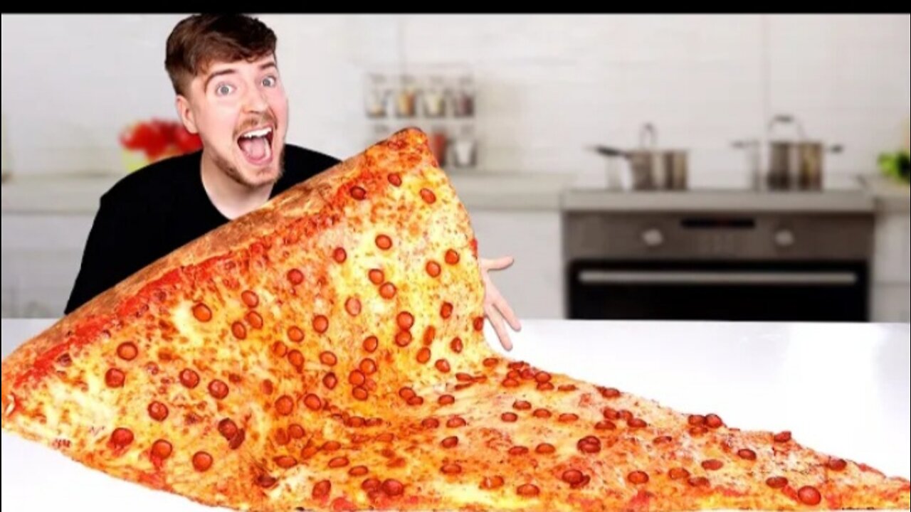 I ate the world largest slice of pizza 🍕!