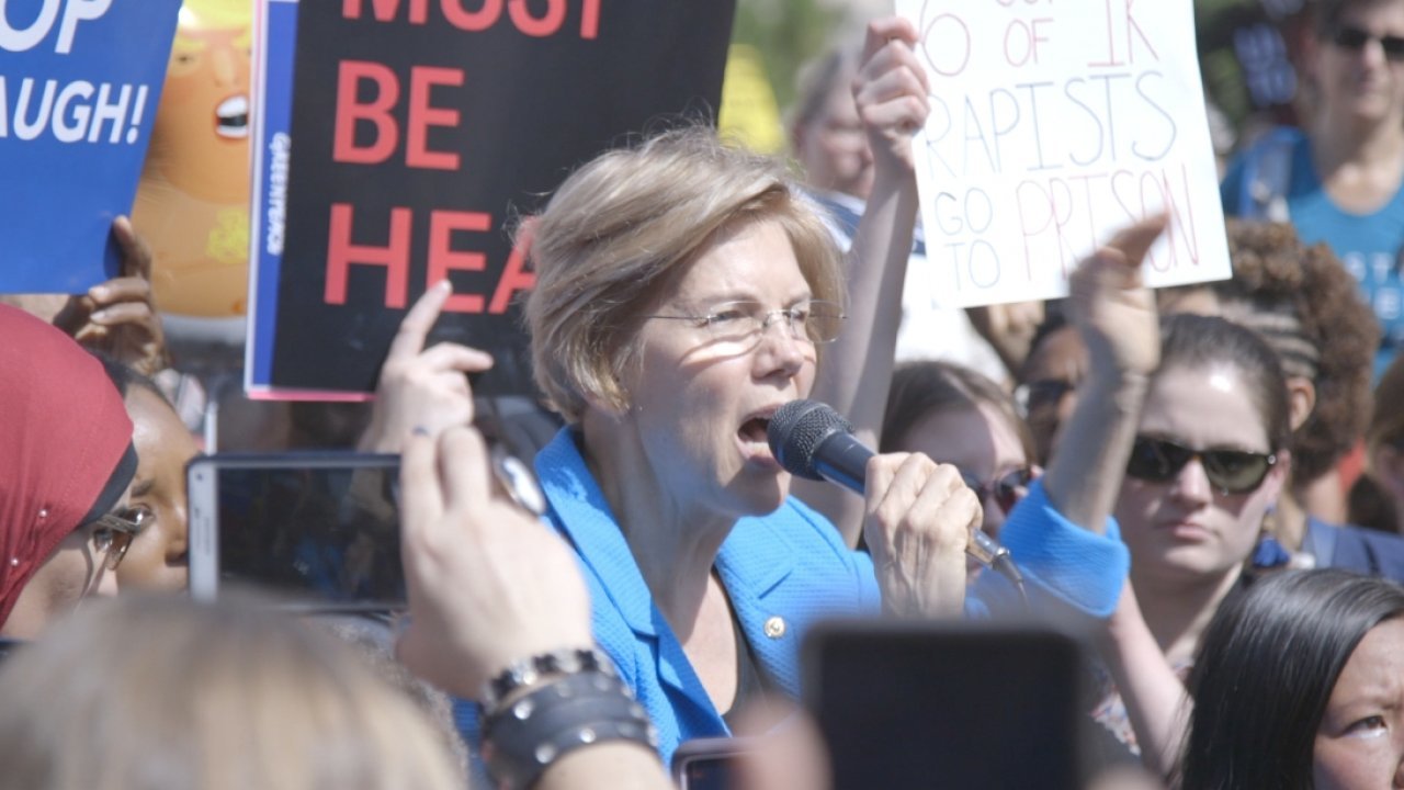 Demonstrators Protest Kavanaugh At Supreme Court Ahead Of Vote