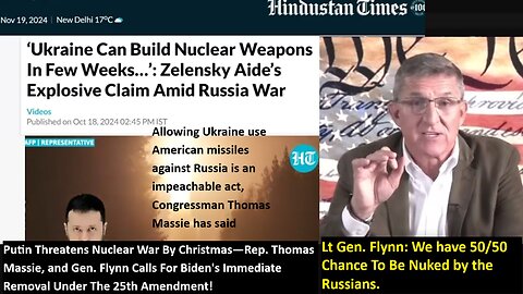 w/ Lt Gen. Flynn: We have 50/50 Chance To Be Nuked by the Russians.