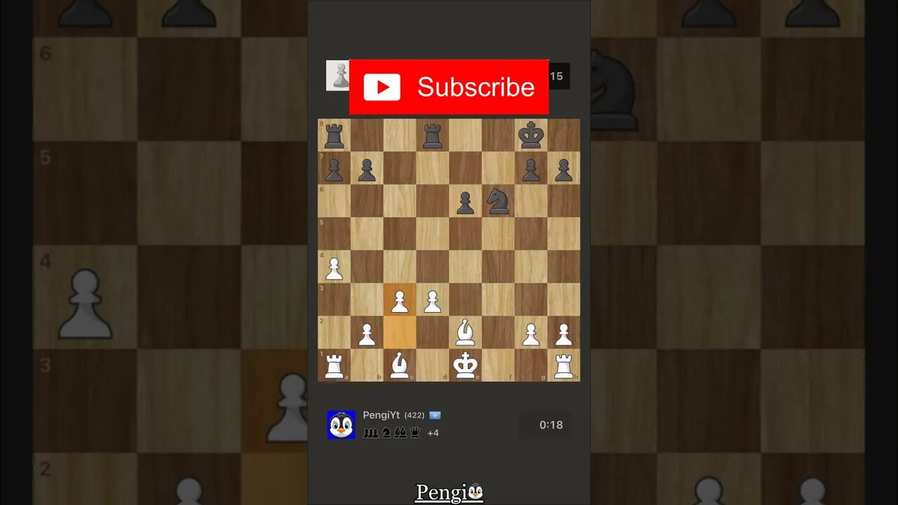 Day 21 Of Bullet Chess Until 1000 ELO | #shorts #bulletchess #pengi