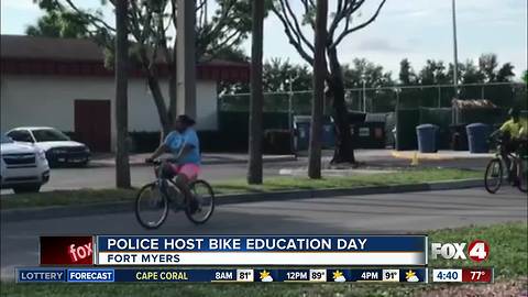 Fort Myers police teach bike education