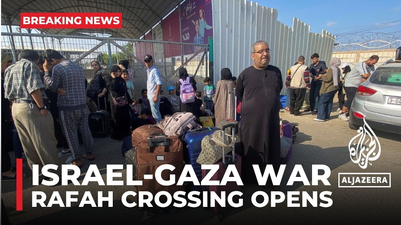 Gaza war_ Rafah crossing opens for the first time since October 7