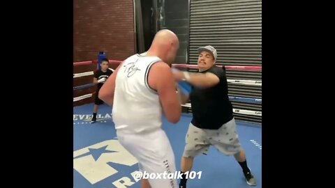 Tyson Fury Training Hard With Jorge Capetillo 💪🏻