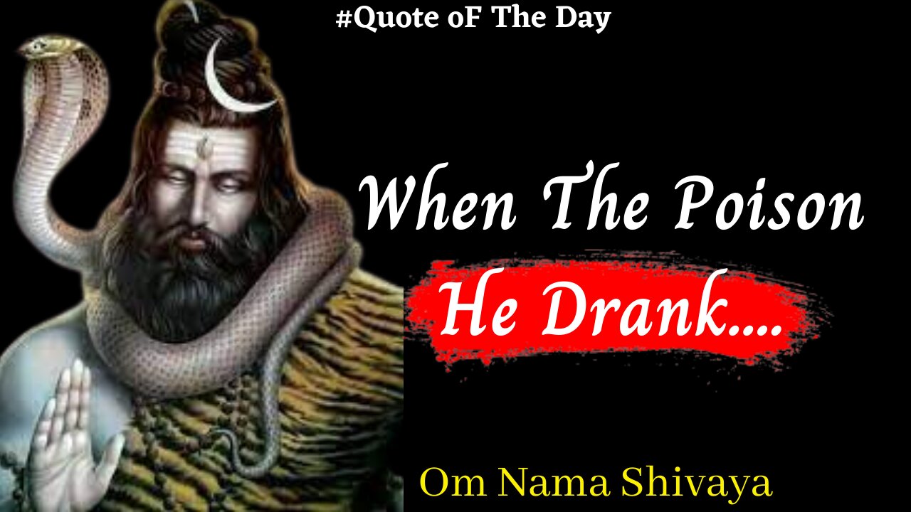 Lord Shiva Quotes you should know before you Die