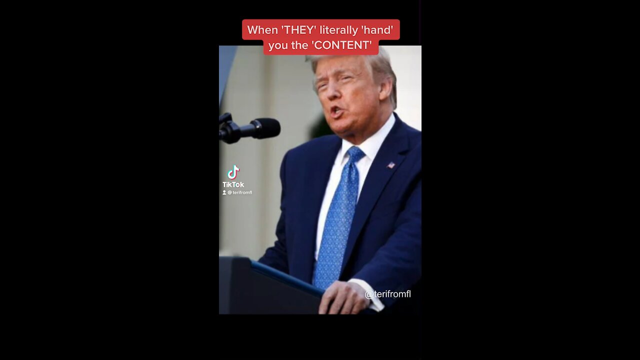When 'THEY' literally 'HAND' you the 'CONTENT'
