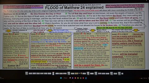 Matthew 24 FLOOD explained